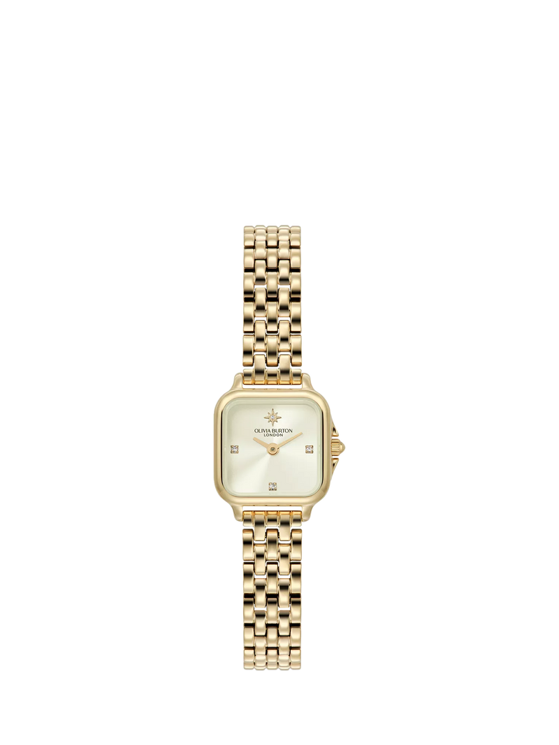 Olivia Burton Grosvenor gold bracelet watch ivory dial (British brand)