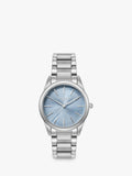 Olivia Burton watch blue crush swirl dial steel bracelet (British brand)