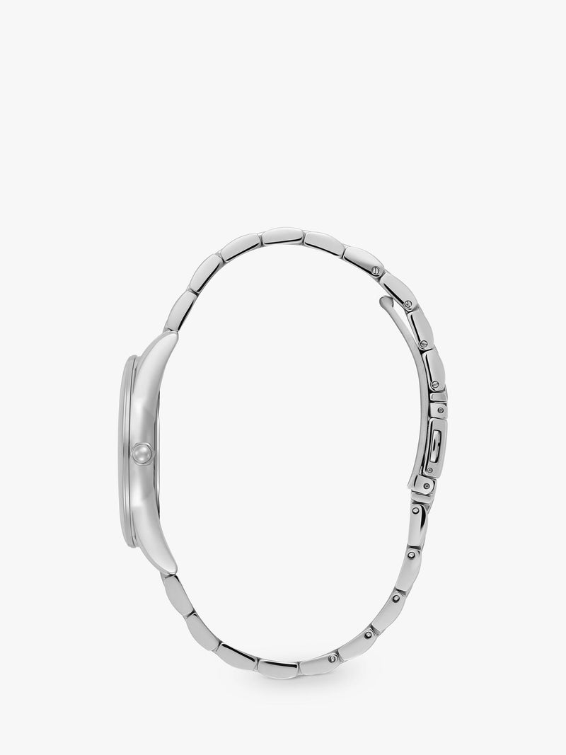 Olivia Burton watch blue crush swirl dial steel bracelet (British brand)