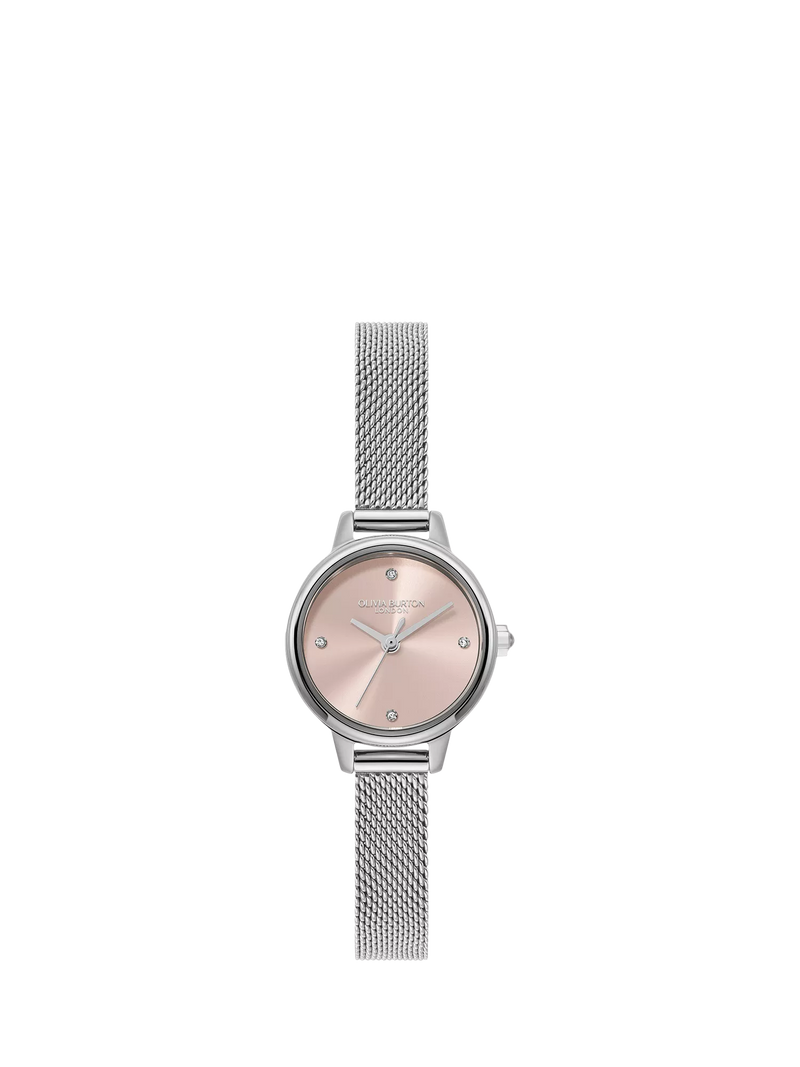 Olivia Burton Women's Mini Classics Crystal Mesh Bracelet Strap Watch