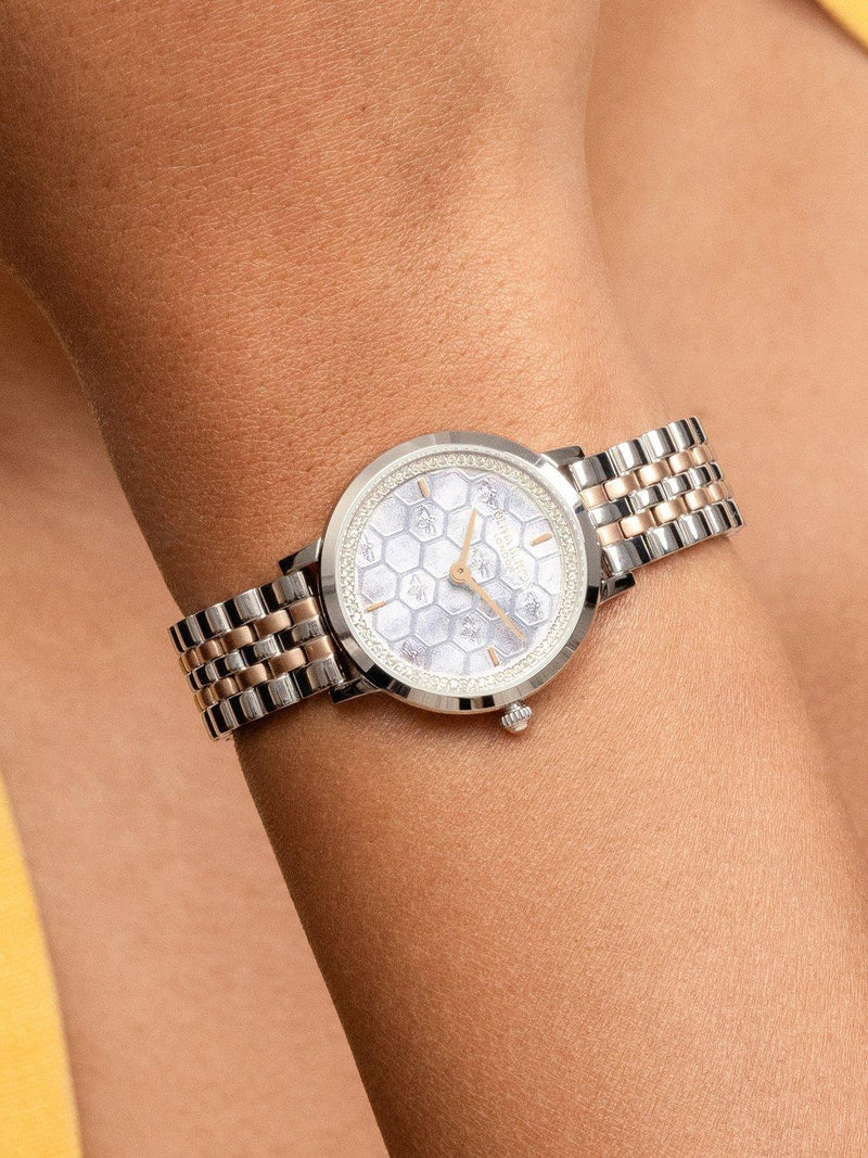 Olivia Burton honeycomb dial bracelet watch 28mm, imported from the UK