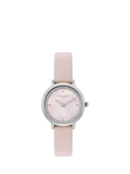 Olivia Burton ultra slim honeycomb watch pink leather strap (British brand)