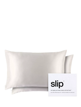 John Lewis Slip Pure Silk Queen Pillowcase Duo White- Buy online at McGrocer
