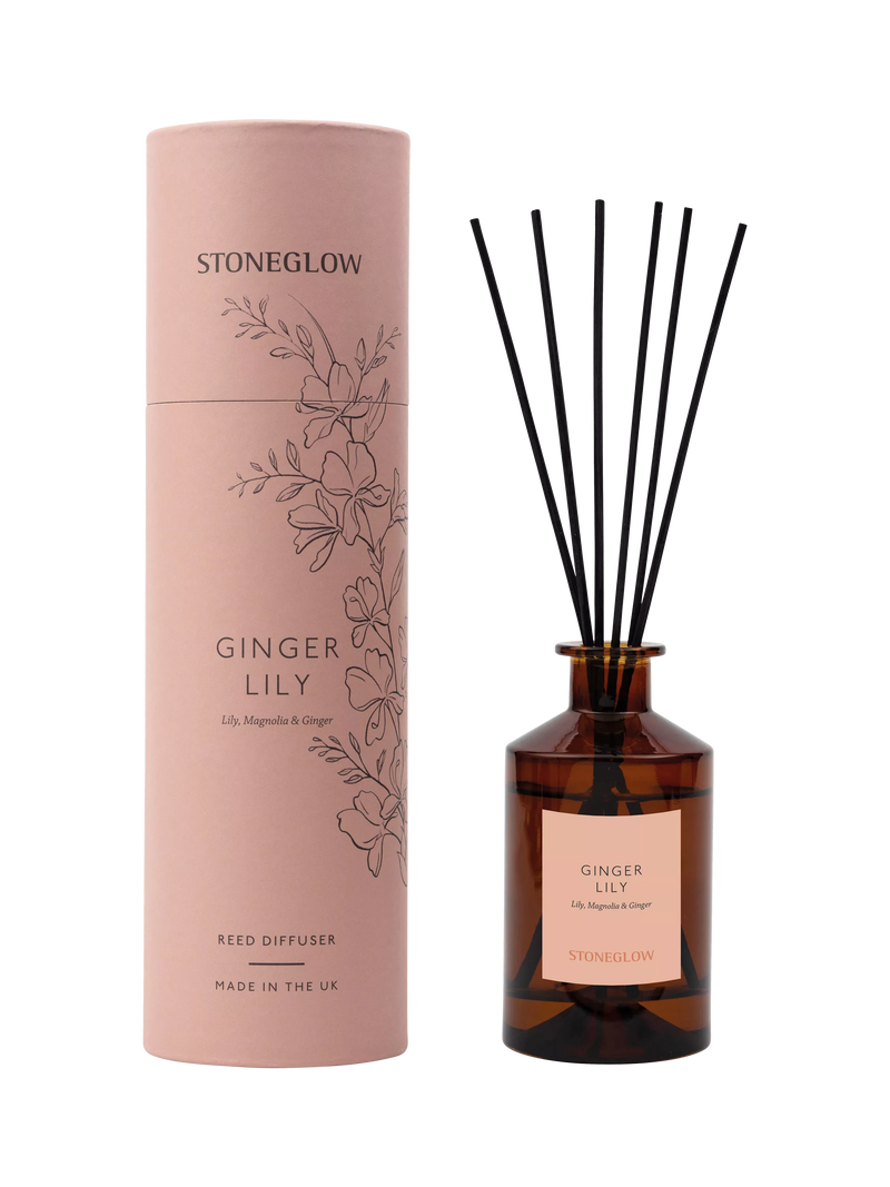 Stoneglow reed diffuser Ginger Lily 160ml - British product