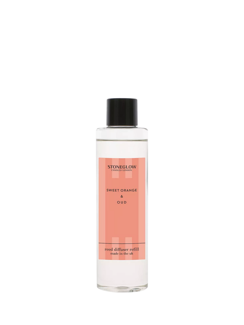 Stoneglow Orange & Oud diffuser refill 210ml, imported from the UK