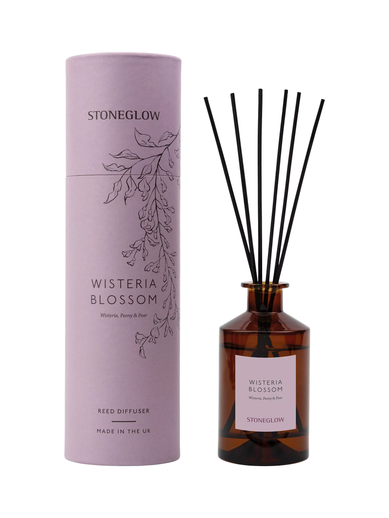 Stoneglow Wisteria Bloom reed diffuser 160ml, UK version
