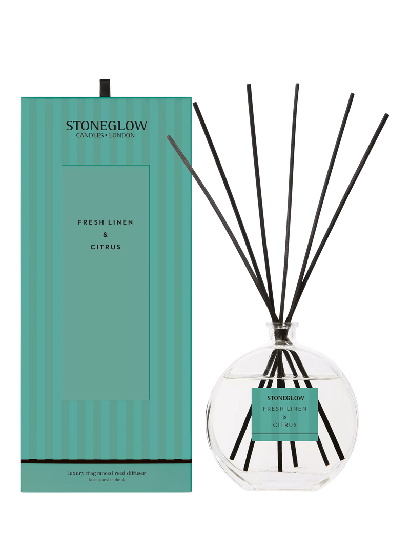 Stoneglow reed diffuser Linen & Citrus 460ml, UK version