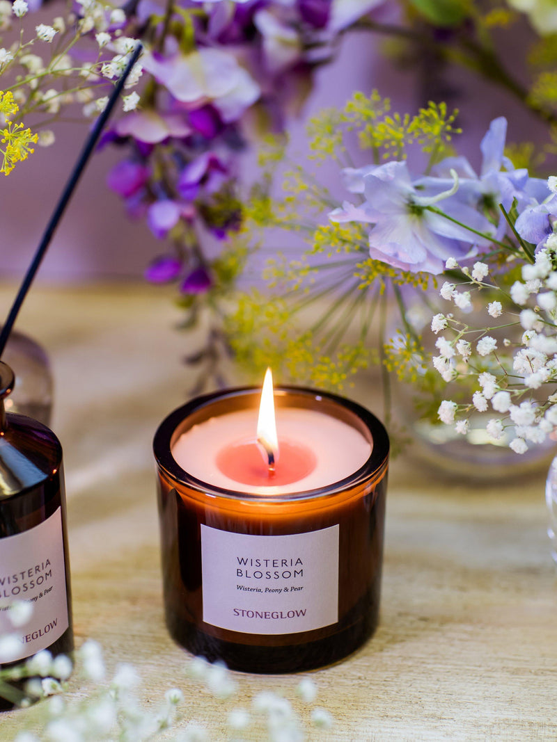 Stoneglow Wisteria Bloom scented candle 210g, UK version