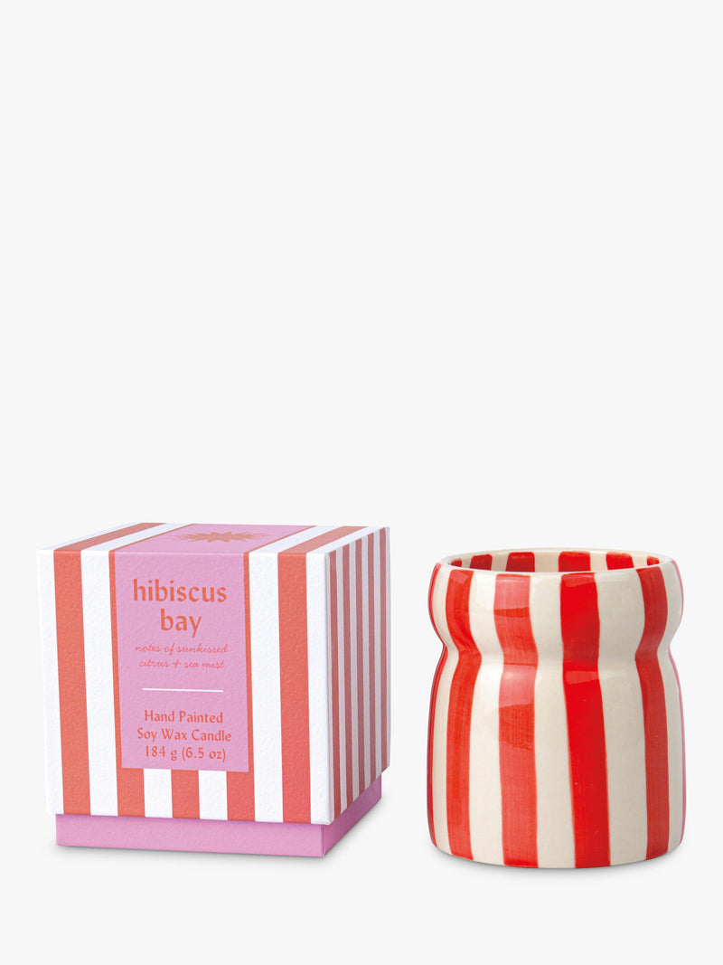 Paddywax Cabana Hibiscus Bay scented candle 184g - British product