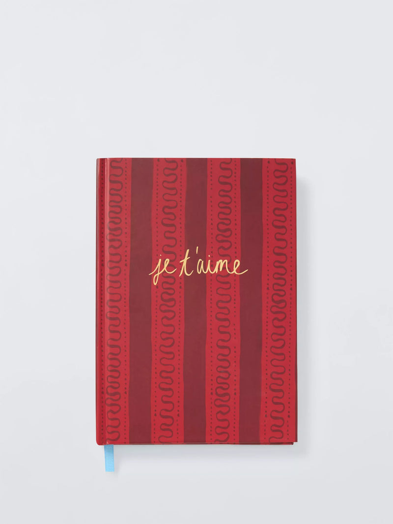 John Lewis Archive Je T'aime Notebook A5, imported from the UK