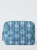 John Lewis x Sanderson blue wash bag with floral design - British product