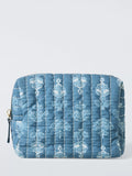 John Lewis x Sanderson blue wash bag with floral design - British product