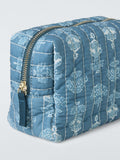 John Lewis x Sanderson blue wash bag with floral design - British product