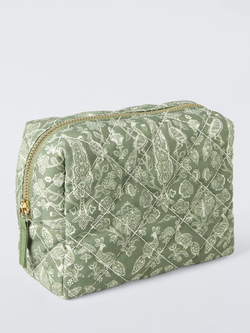 John Lewis Sanderson Tamizart wash bag green British brand