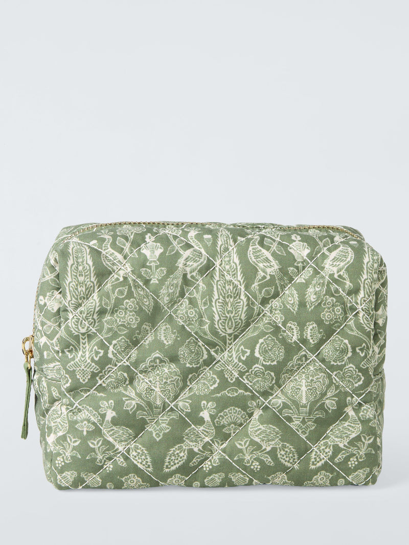 John Lewis Sanderson Tamizart wash bag green British brand