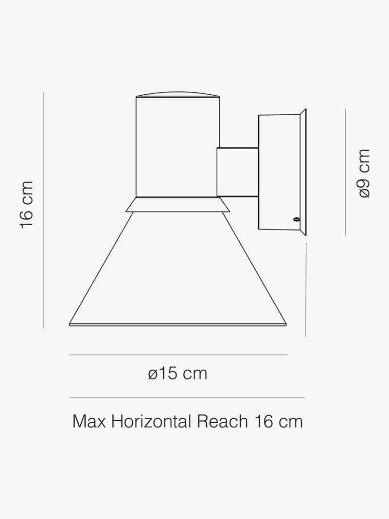 Anglepoise Type 80 W4 Glass Wall Light, imported from the UK