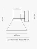 Anglepoise Type 80 W4 Glass Wall Light, imported from the UK