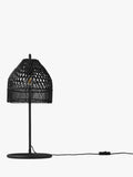 MADE black rattan overreach table lamp H50cm, UK version