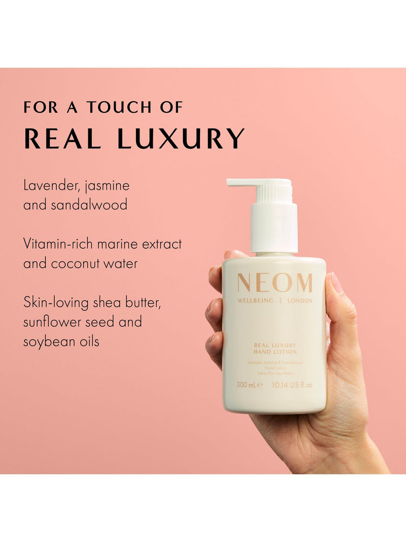 NEOM Wellbeing London Real Luxury Hand Lotion 300ml, UK version