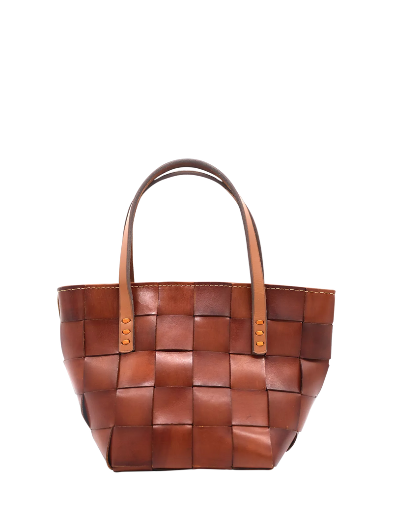 Dragon Diffusion Japan Mini woven leather tote bag (British brand)