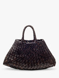 Dragon Diffusion Santa Croce small woven leather tote bag, UK version
