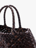 Dragon Diffusion Santa Croce small woven leather tote bag, UK version