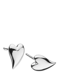 Kit Heath small heart stud earrings in silver, UK version