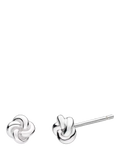 Kit Heath Marina Tide knot stud earrings in silver, UK version