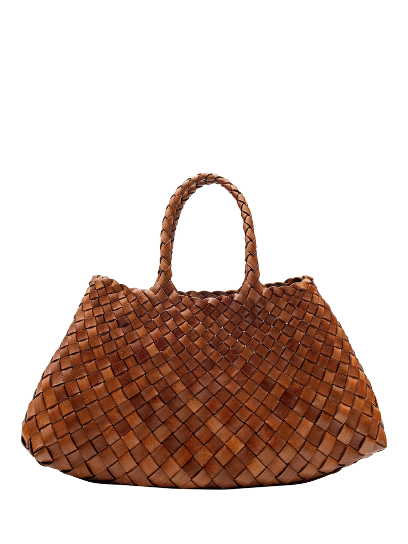 Dragon Diffusion Santa Croce small woven leather tote bag, UK version