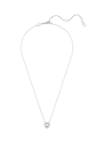 Swarovski crystal heart pendant necklace rhodium plated, imported from the UK