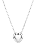 Swarovski crystal heart pendant necklace rhodium plated, imported from the UK