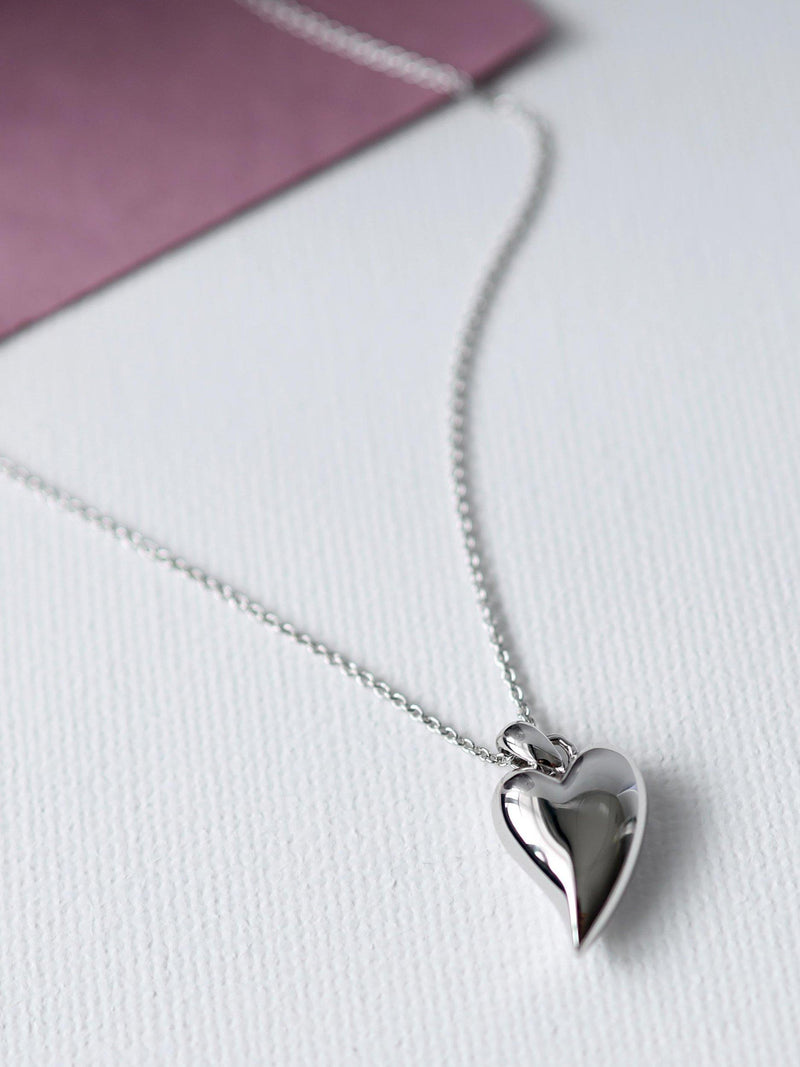 Kit Heath Desire heart pendant necklace sterling silver, imported from the UK