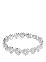 John Lewis Swarovski Ariana Grande Crystal Heart Bracelet Rhodium Plated- Buy online at McGrocer