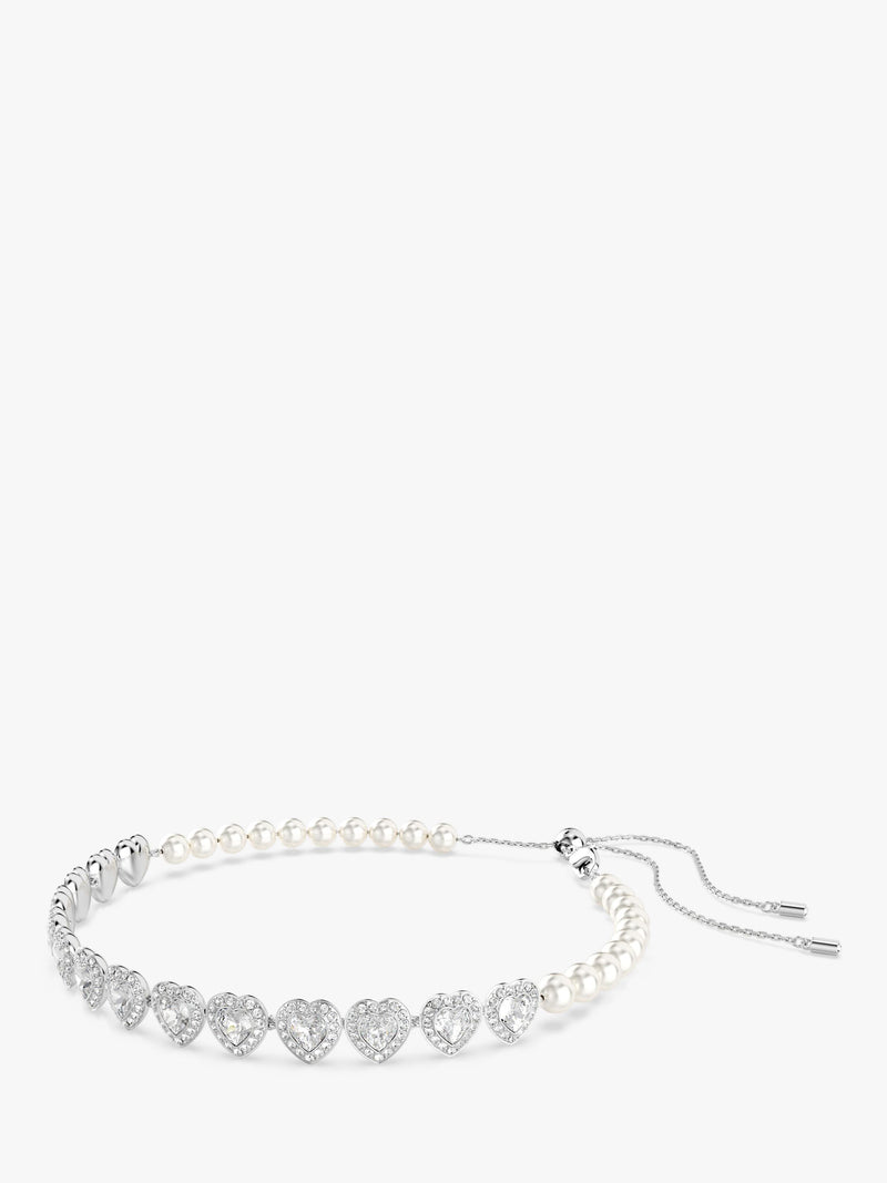Swarovski Ariana Grande crystal heart and pearls choker necklace (British brand)