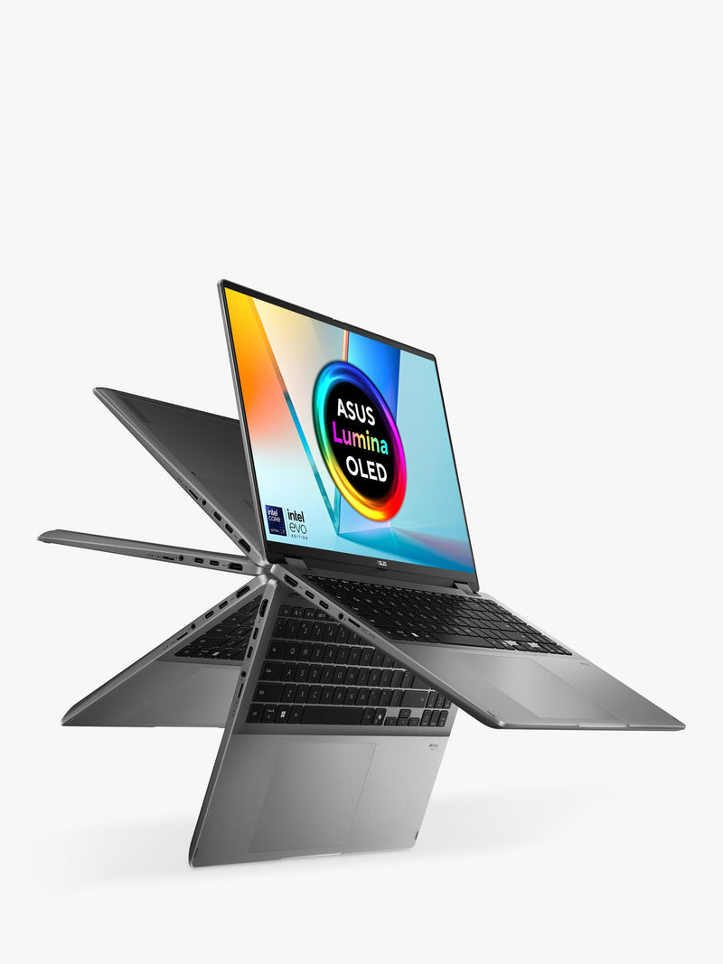 ASUS Vivobook 14 Flip convertible laptop in grey, UK version