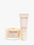 NEOM gift set with candle and body butter, imported from the UK