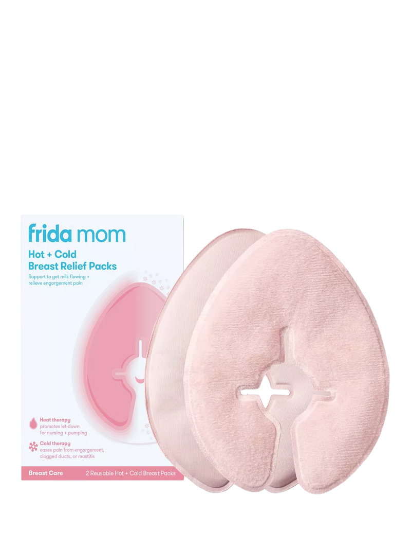 Fridababy hot and cold breast relief packs, imported from the UK