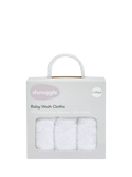Shnuggle bamboo baby wash cloths pack of 3 - British product