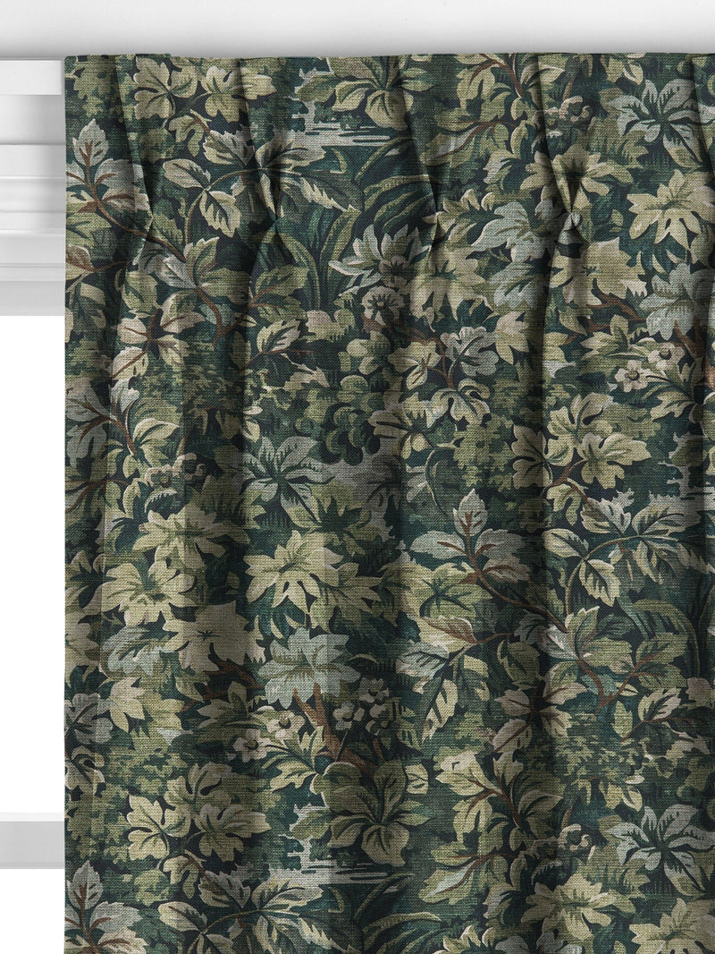 John Lewis Giardino made to measure curtains dark khaki, imported from the UK