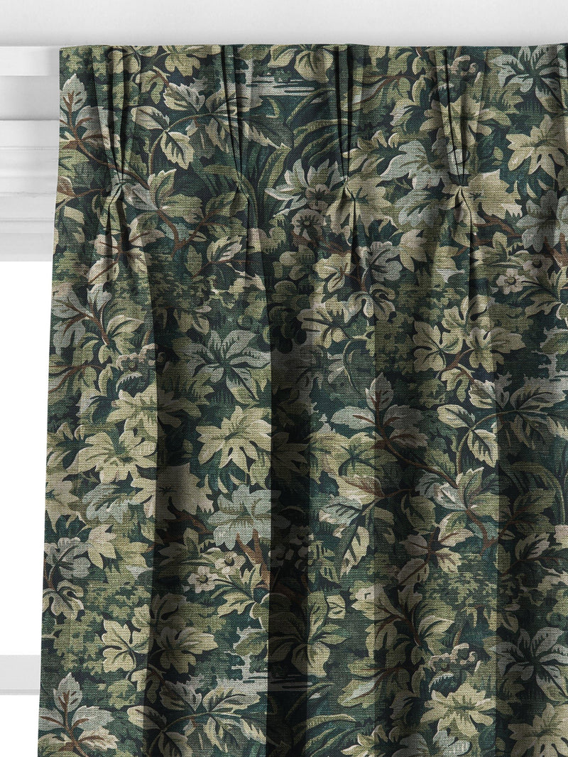 John Lewis Giardino made to measure curtains dark khaki, imported from the UK