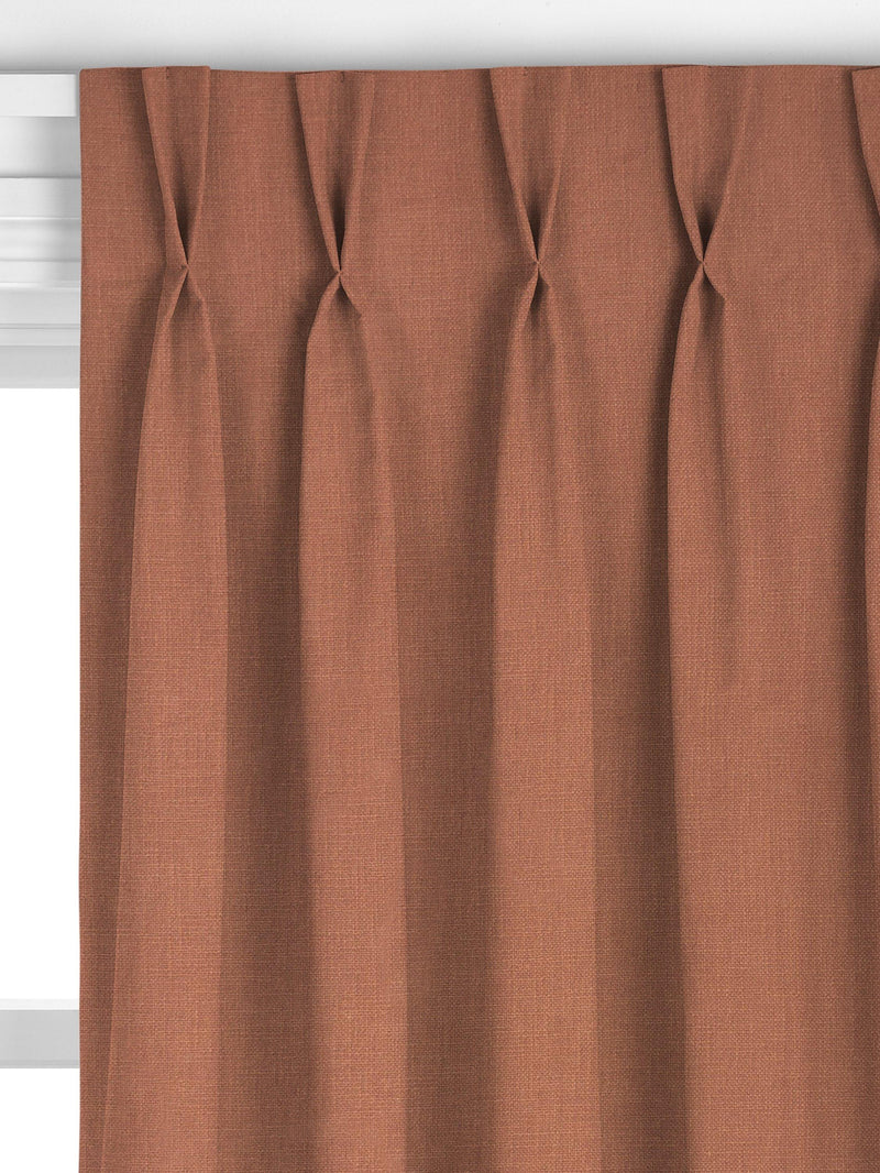 John Lewis heavy linen curtain in light auburn, UK version