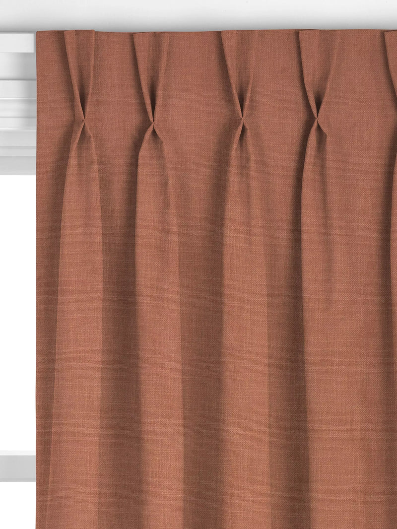 John Lewis heavy linen curtain in light auburn, UK version