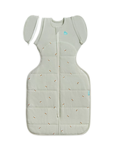 John Lewis Love to Dream Swaddle Up Transition Baby Sleeping Bag, Olive, 2.5 Tog, Medium- Buy online at McGrocer