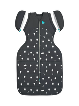 John Lewis Love to Dream Swaddle Up Merino Wool Transition Sleeping Bag, 2.5 Tog, Medium, Charcoal- Buy online at McGrocer