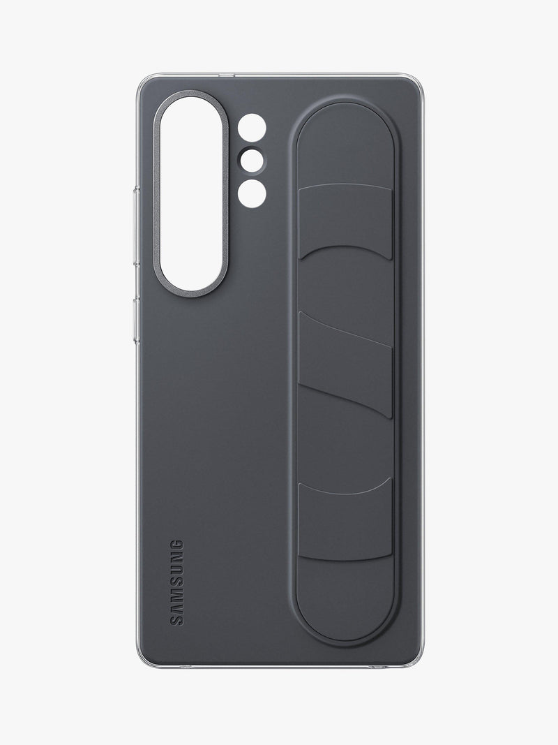 Samsung Galaxy S25 Ultra silicone grip case with stand black, UK version