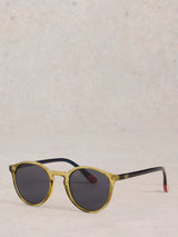 John Lewis White Stuff Preppy Round Sunglasses Khaki Grn- Buy online at McGrocer