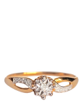 L&T Heirlooms solitaire diamond ring UK size S - British product