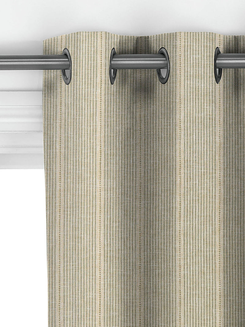 John Lewis Myrtle Green stripe curtains made to measure (British brand)