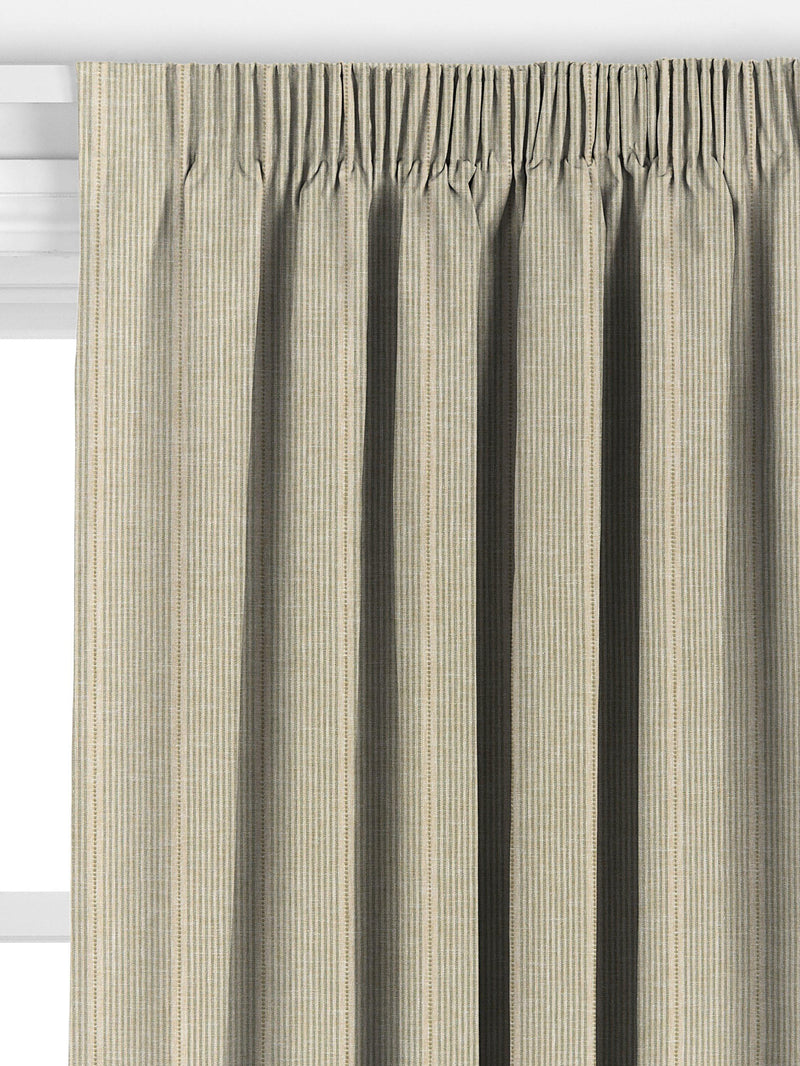 John Lewis Myrtle Green stripe curtains made to measure (British brand)