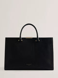 Ted Baker Rosane medium tote bag in black leather (British brand)
